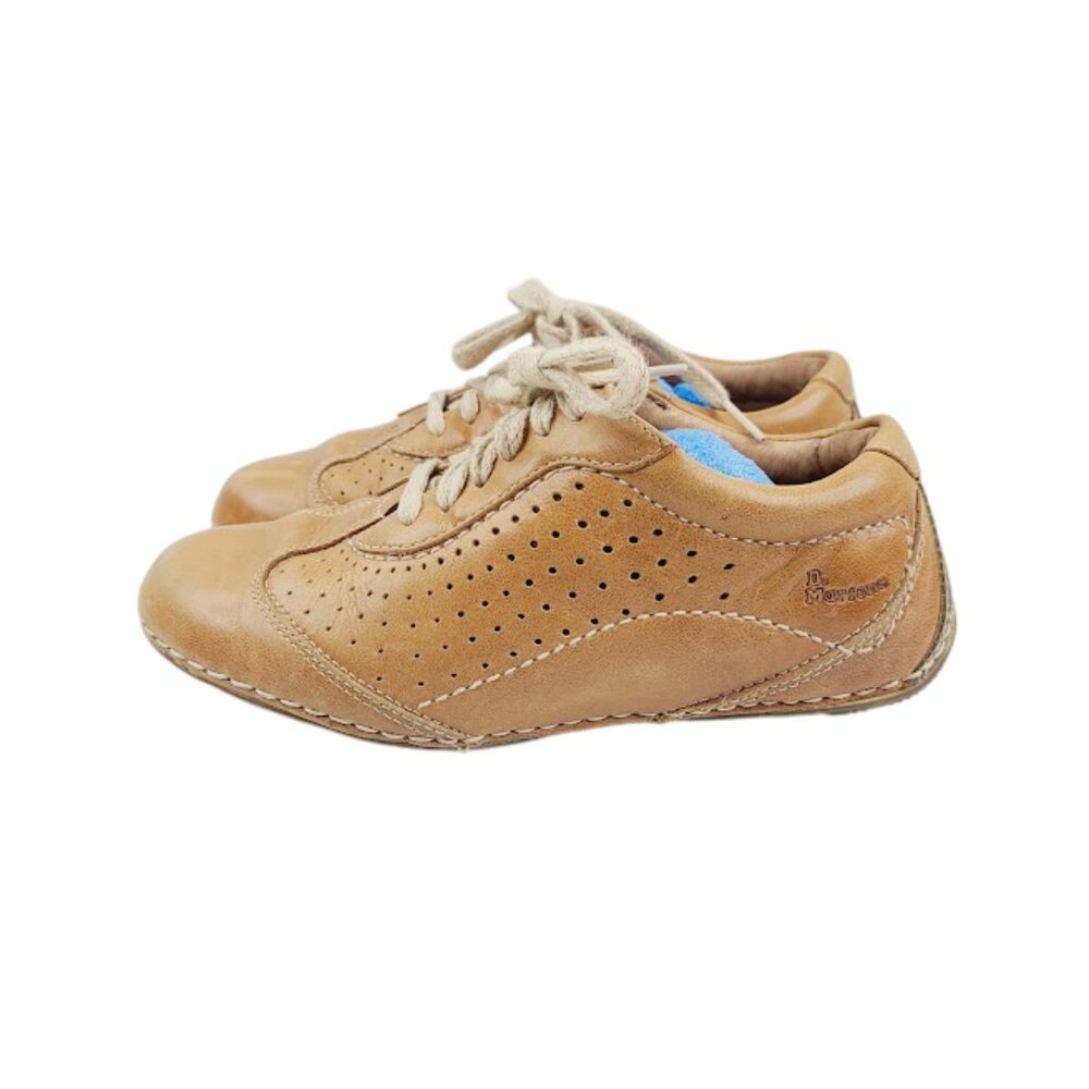 Dr.Martens‎ Women's Tan 2B37 Perforated Casual Low Top Athletic Sneaker Size 5